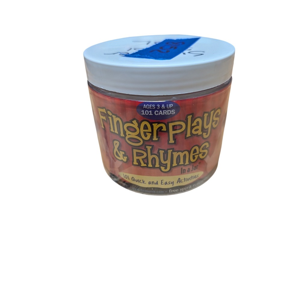Free Spirit Fingerplays & Rhymes In a Jar Kids OS Red Good 101 Activity Cards